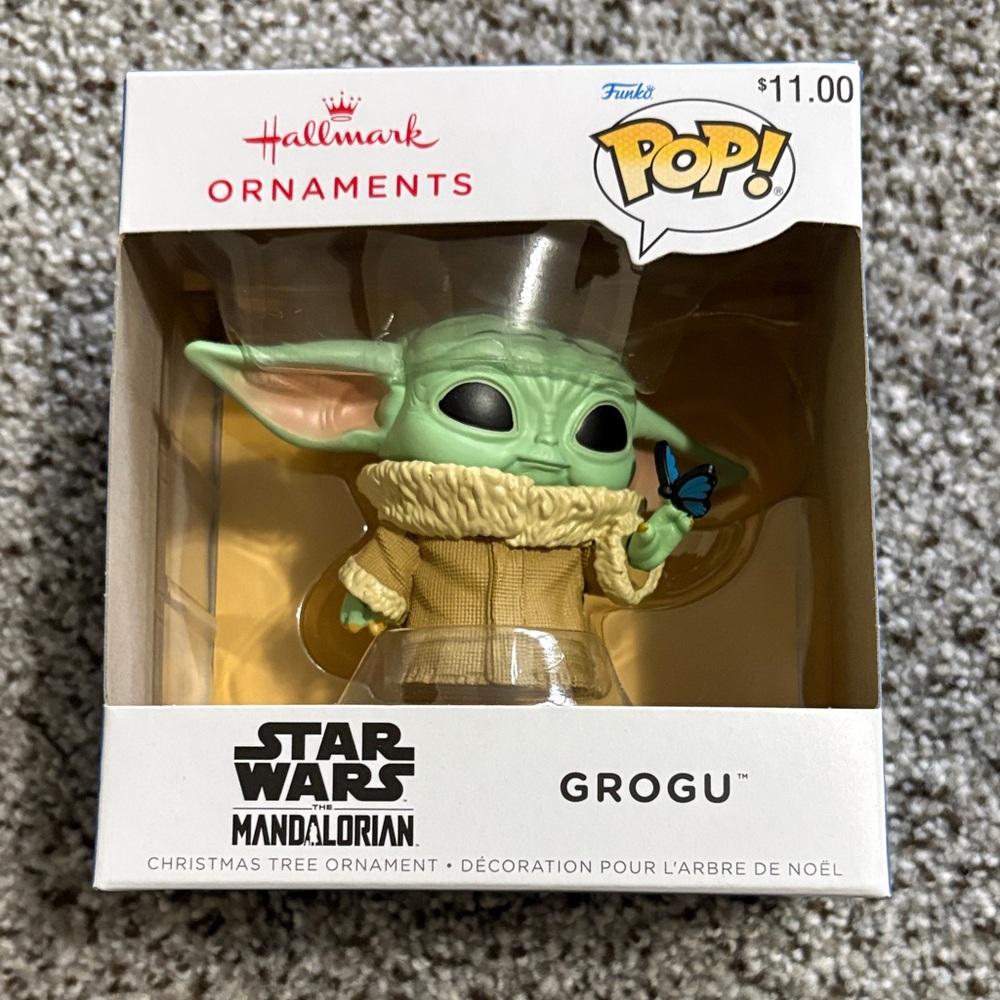 Funko Pop Grogu Ornament with Green and Tan